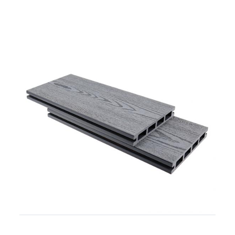 SRL-DEK 146*23mm Wood-Grain Finish Grey Hollow Composite Decking Boards