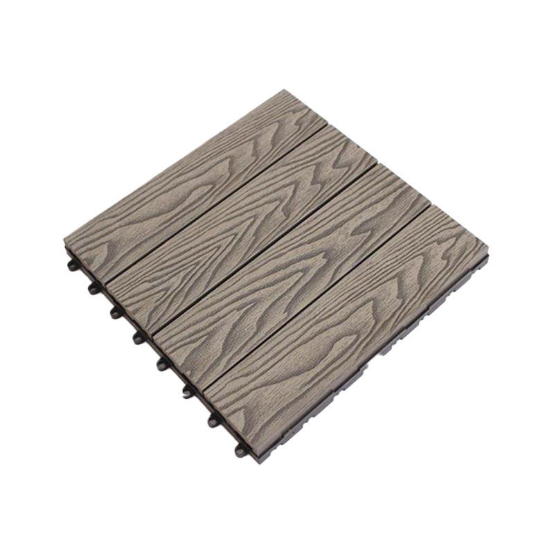 SRL-DK300*300 3D Madaling-install na composite decking tile para sa mga terrace